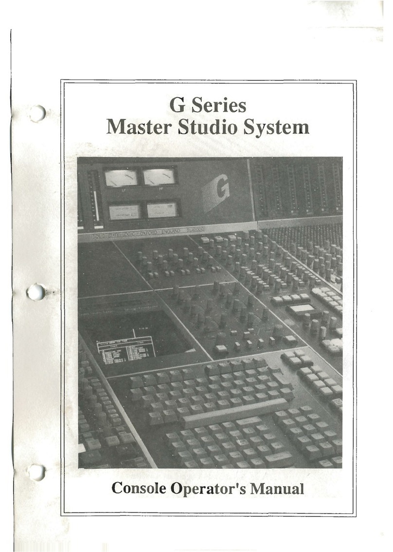 Solid State Logic SL 4000 G Series User manual