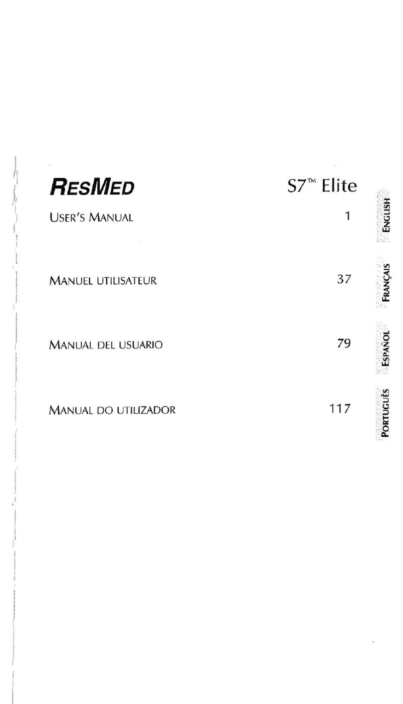 ResMed S7 Elite User manual ResMed S7 Elite User manual