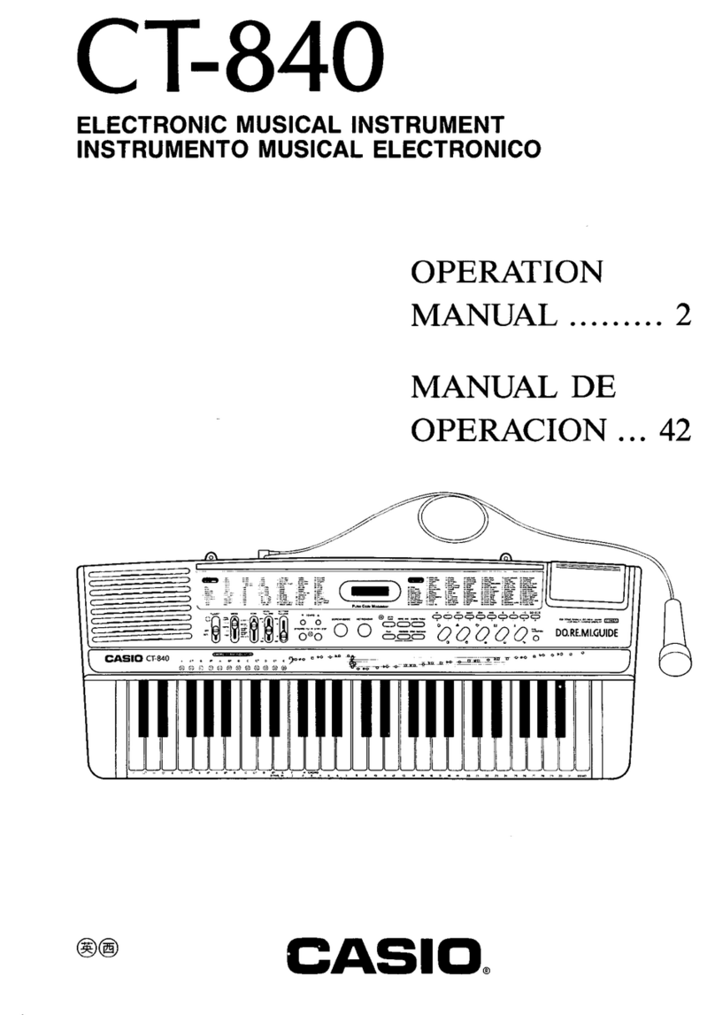 Casio CT-840 Operation manual