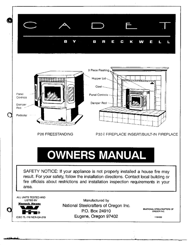 Cadet P26 owner's manual