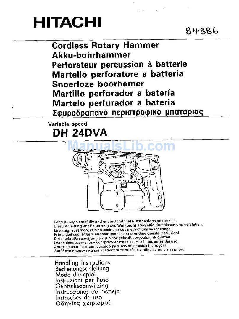 Hitachi DH 24DVA Handling instructions