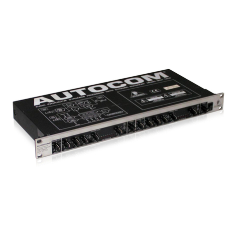 Behringer Autocom MDX 1200 User manual