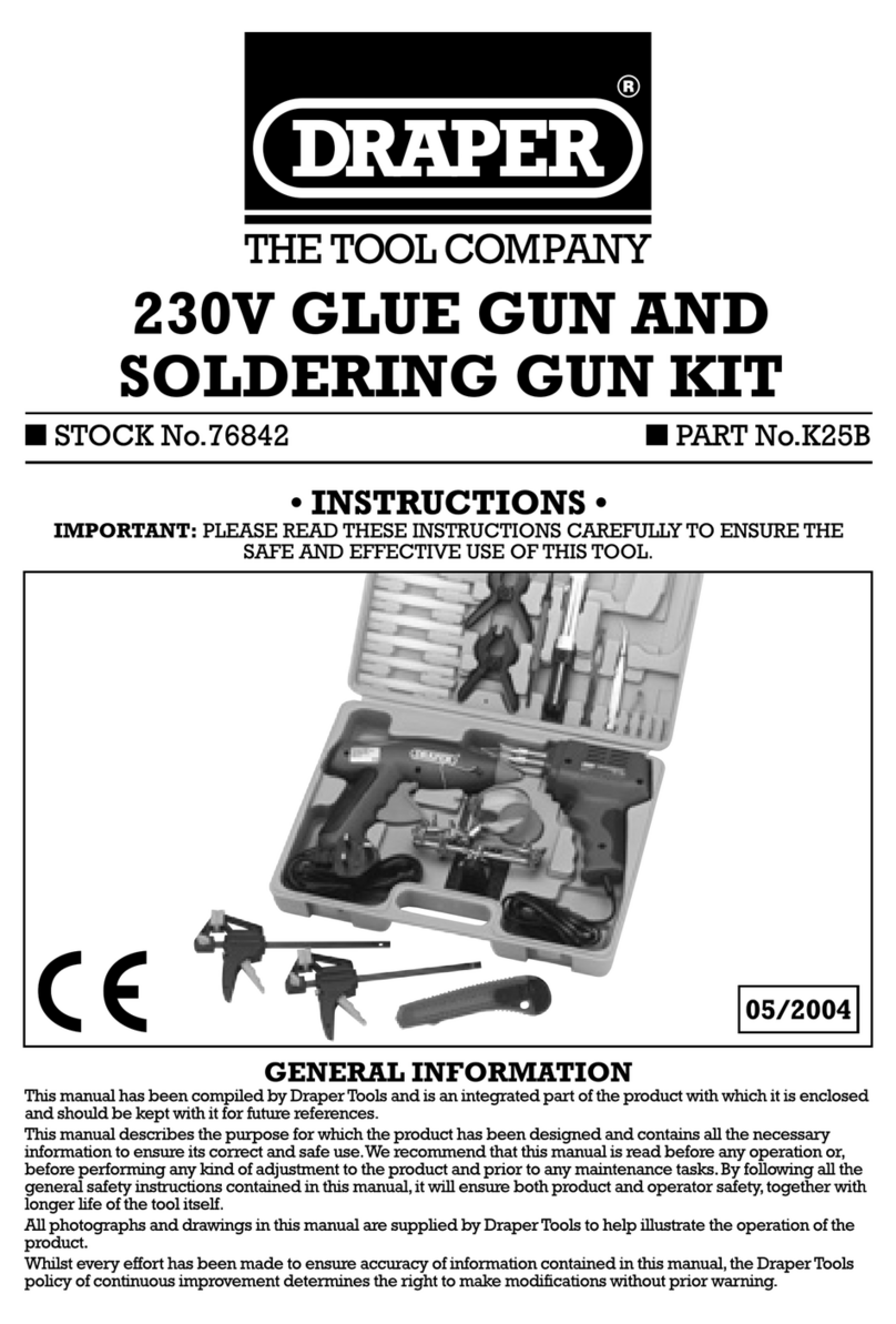 Draper K25B User manual