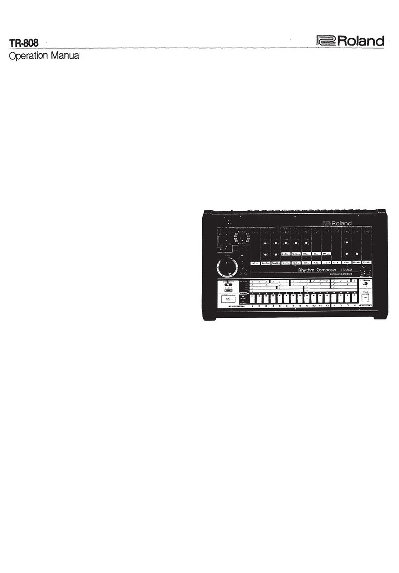Roland TR-808 User manual