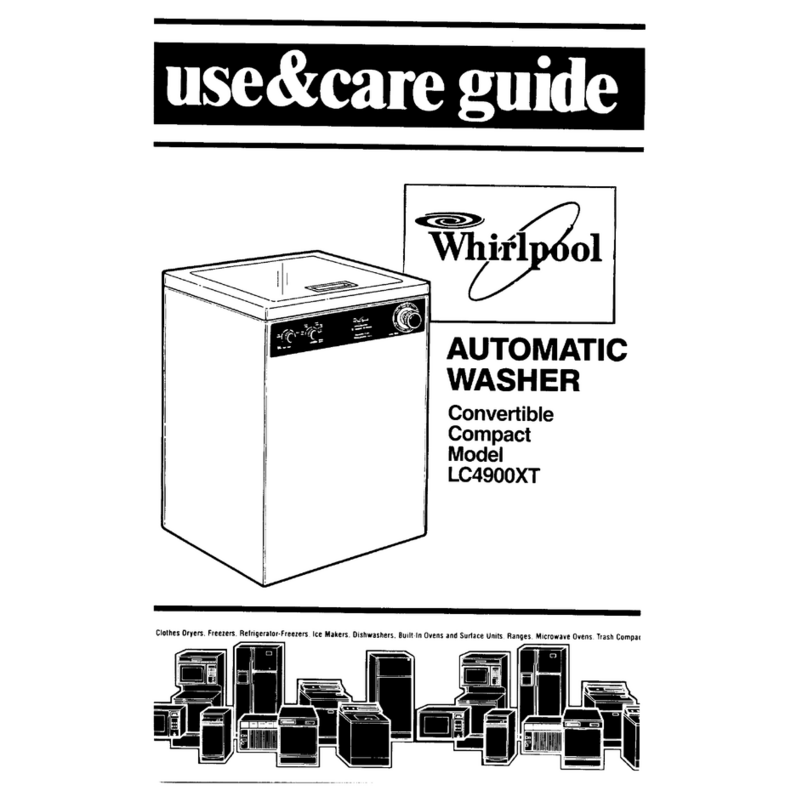 Whirlpool LC4900XT Use and care guide