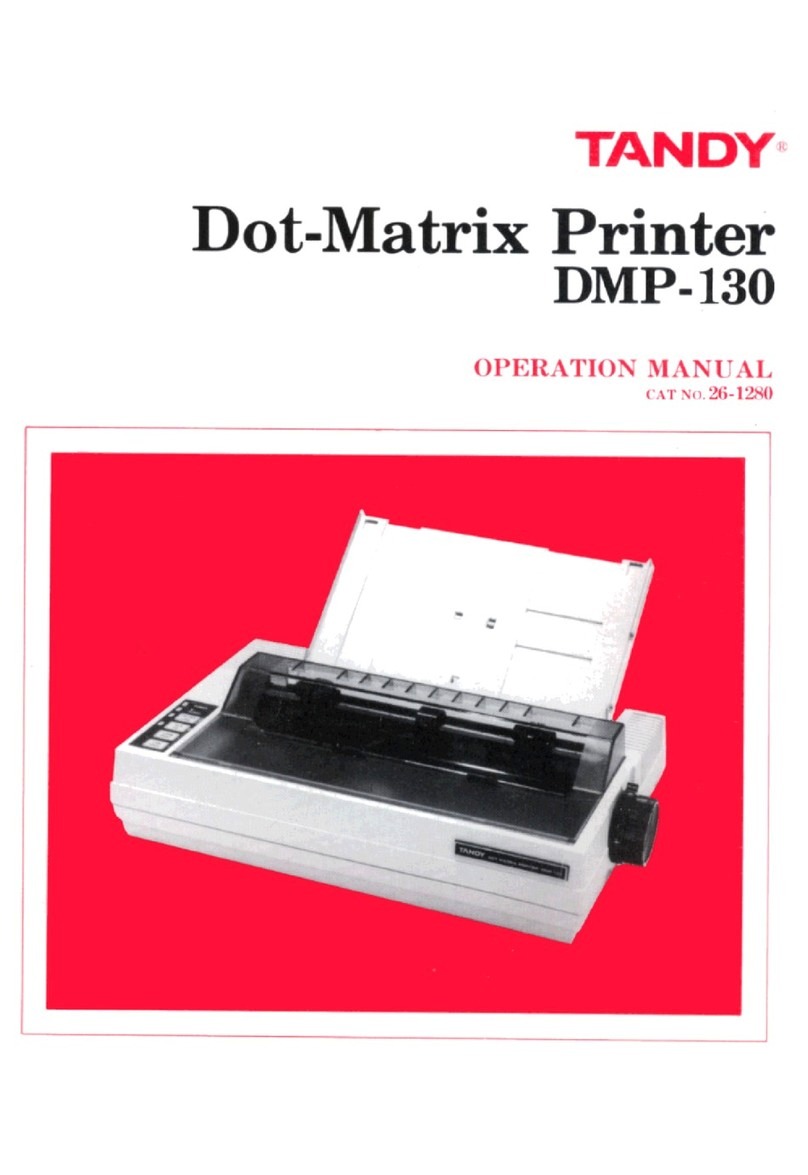 Tandy DMP-130 User manual