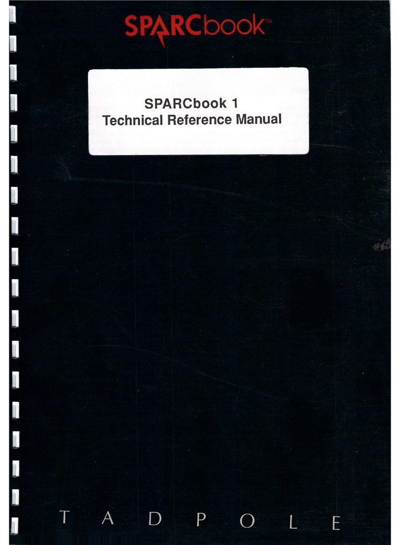 Tadpole SPARCbook 1 Product manual
