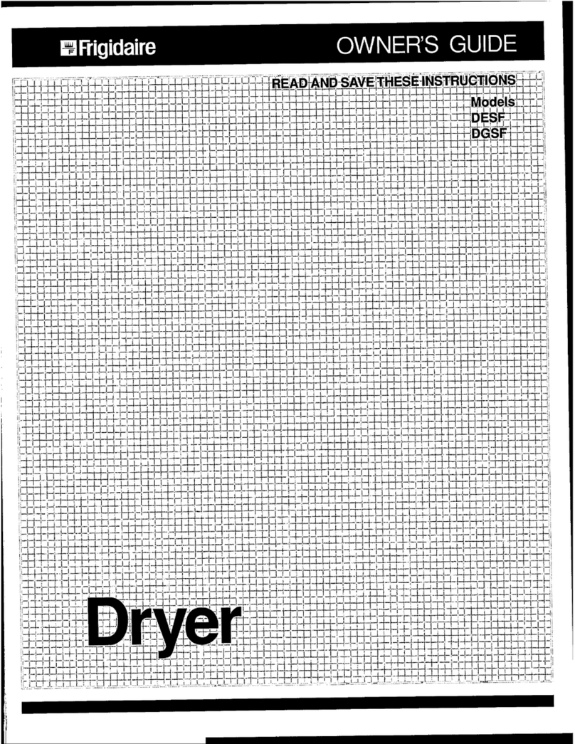 Frigidaire DESF User manual