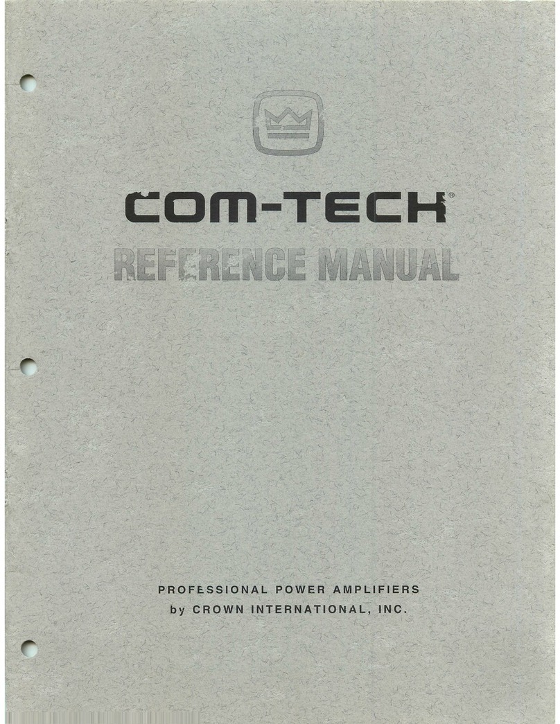 Crown Com-Tech 210 User manual
