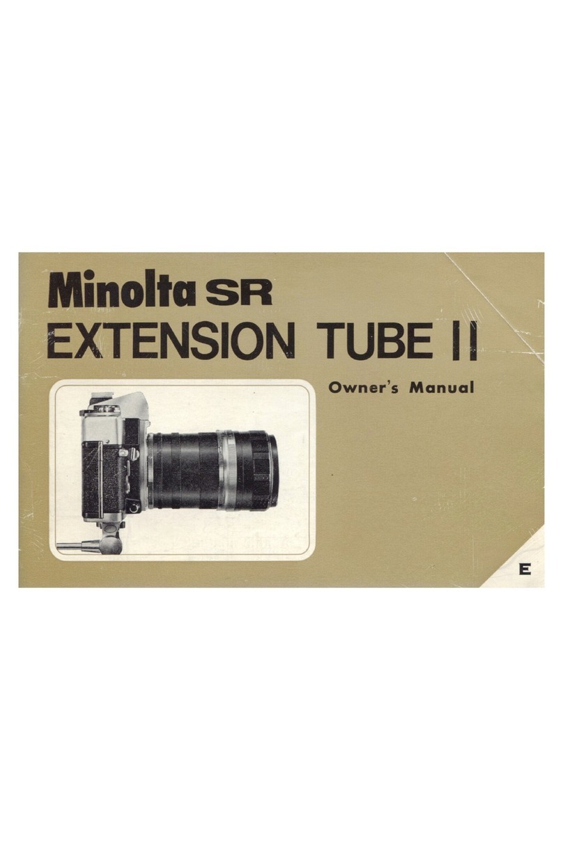 Minolta Extension Tube II User manual Minolta Extension Tube II User manual