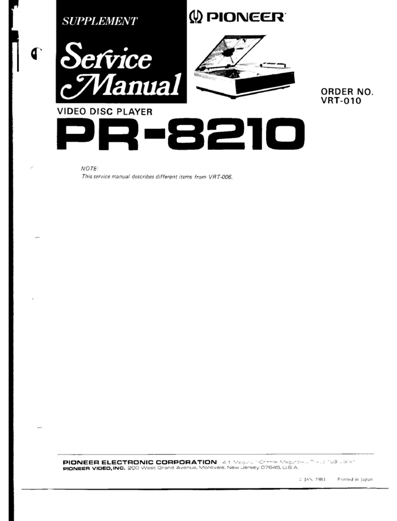 Pioneer PR-8210 User manual