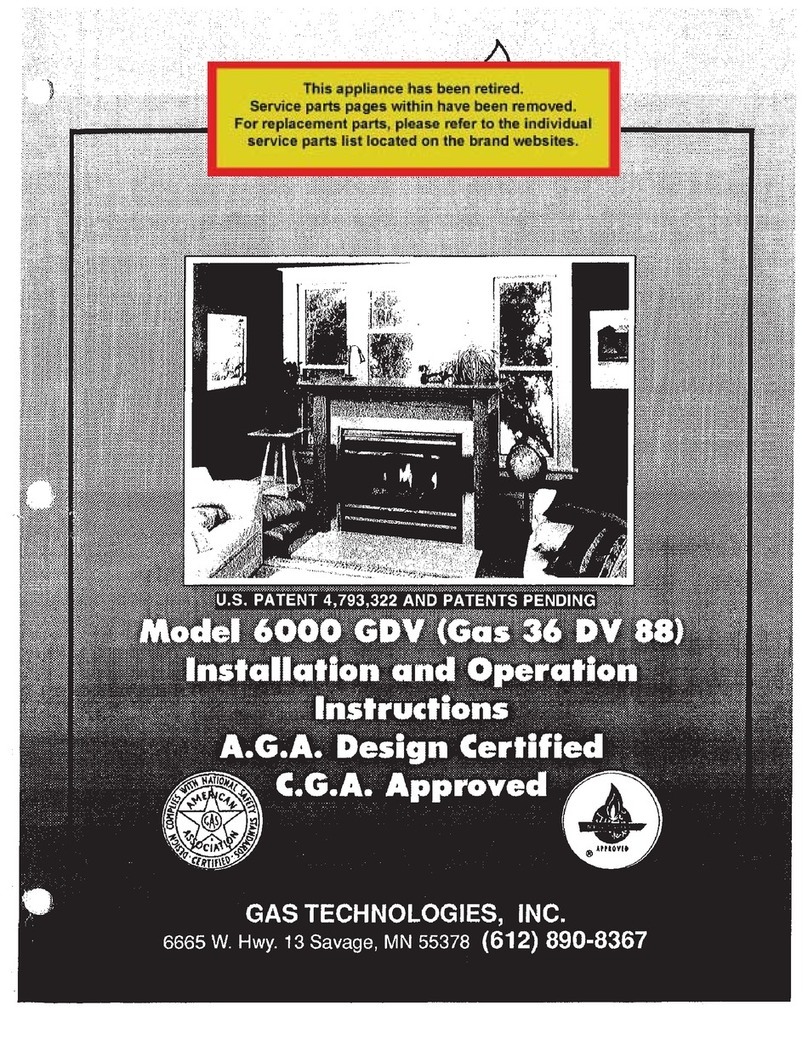 GTI 6000 GDV Gas 36 DV 88 Installation and operation instructions