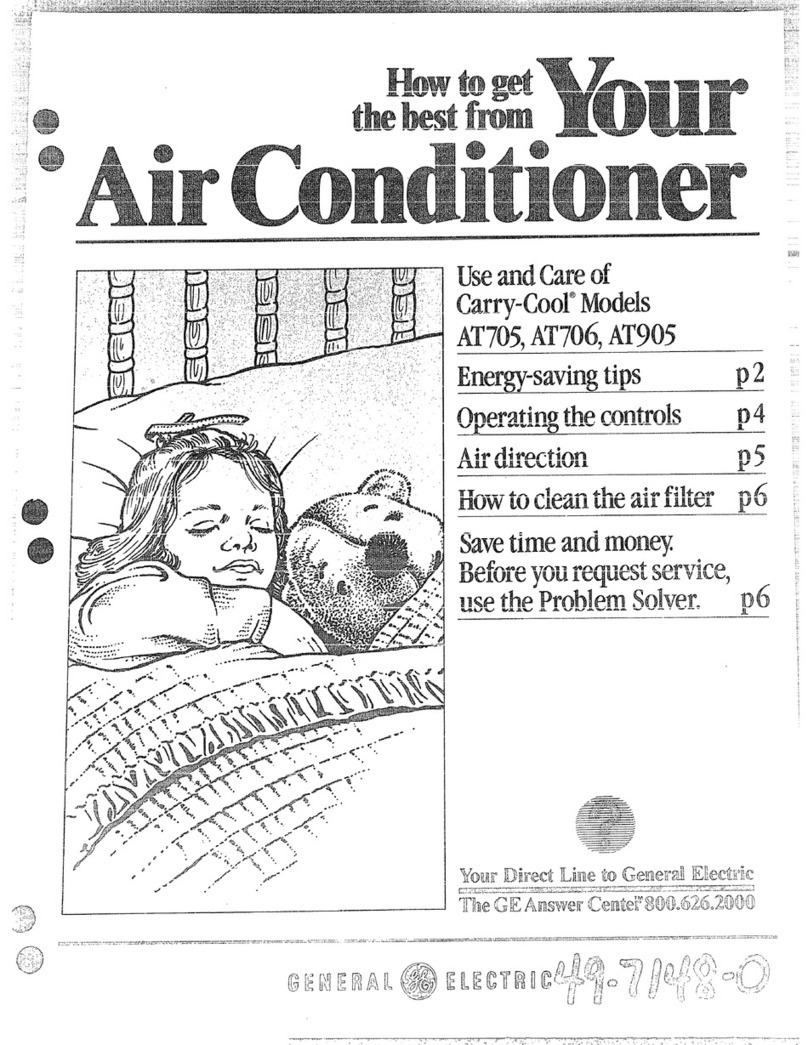 GE Carry-Cool AT705 User manual