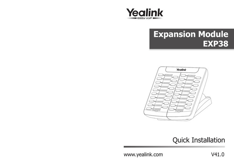 Yealink EXP38 Quick install guide