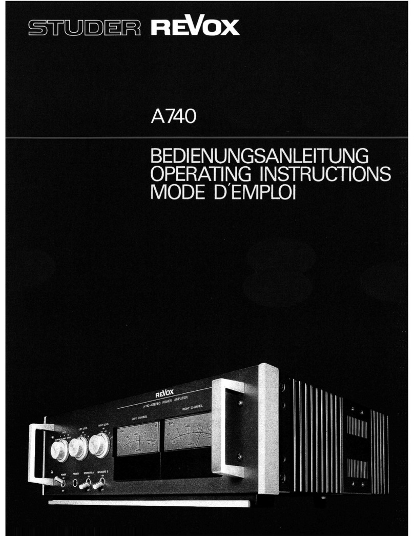 Revox A740 User manual