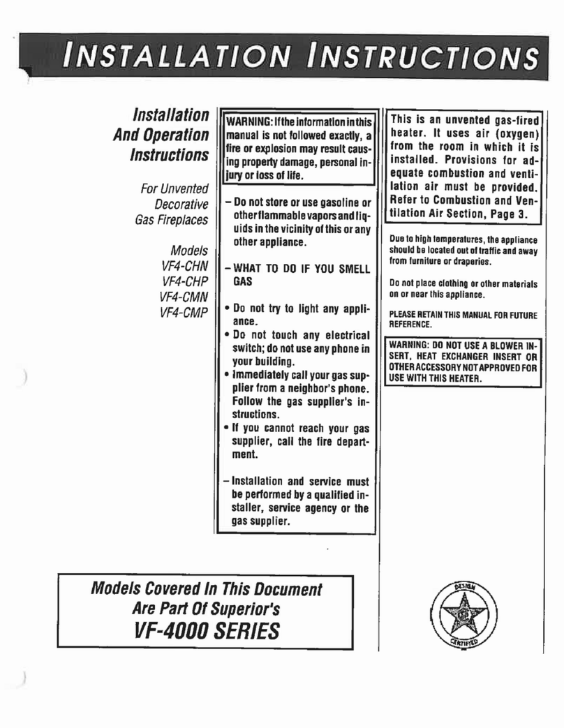 Superior VF4-CHN installation instructions