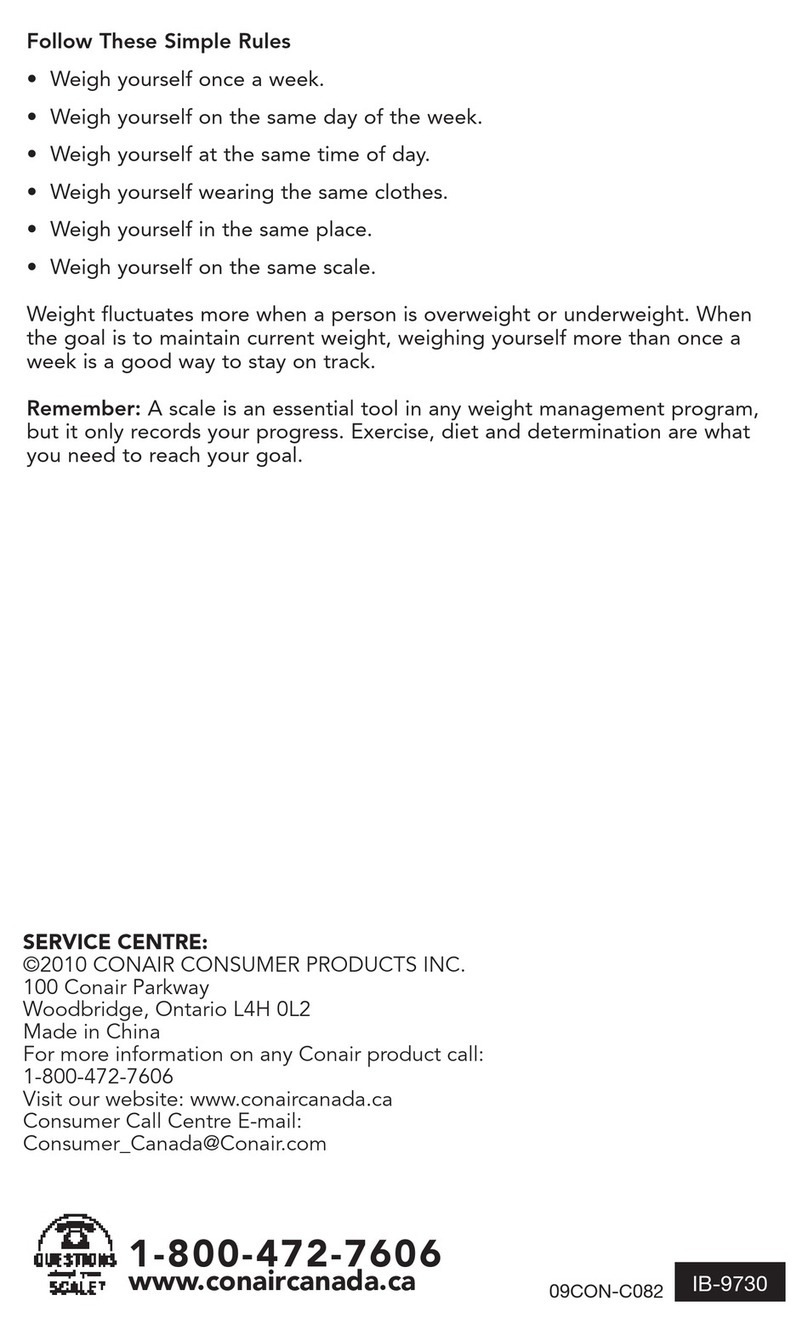 Conair Thinner TH321C instruction manual