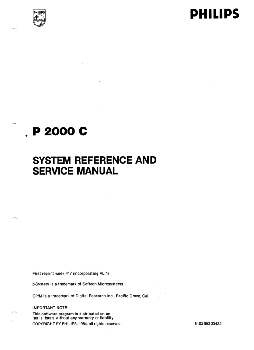 Philips P 2000 C System reference manual