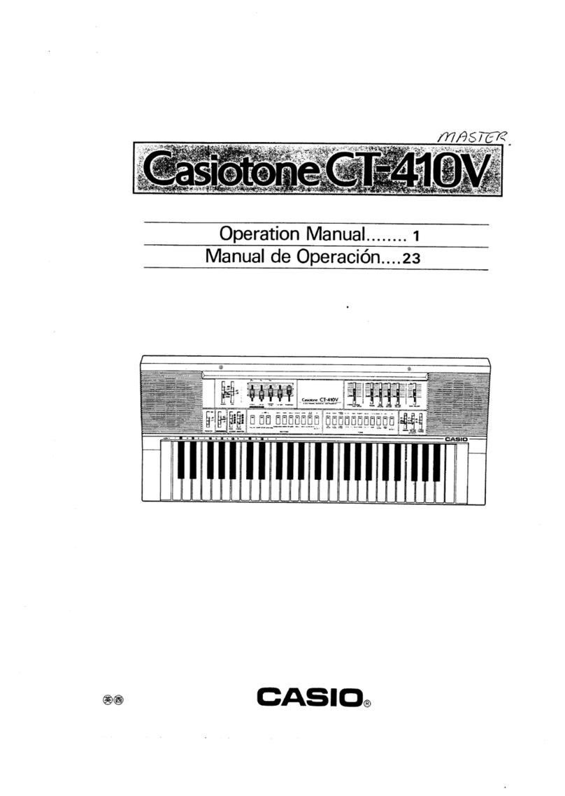 Casio Casiotone CT-410V User manual