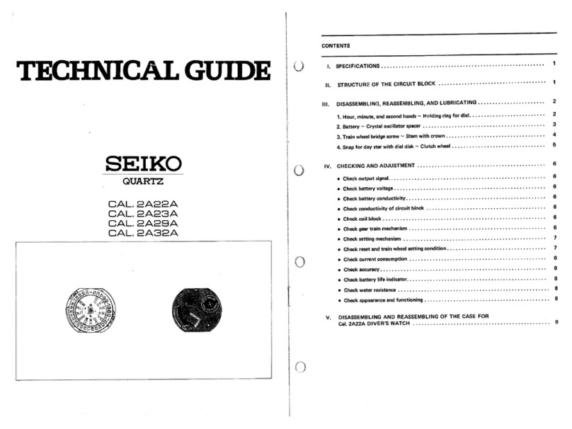 Seiko 2A22A Technical guide