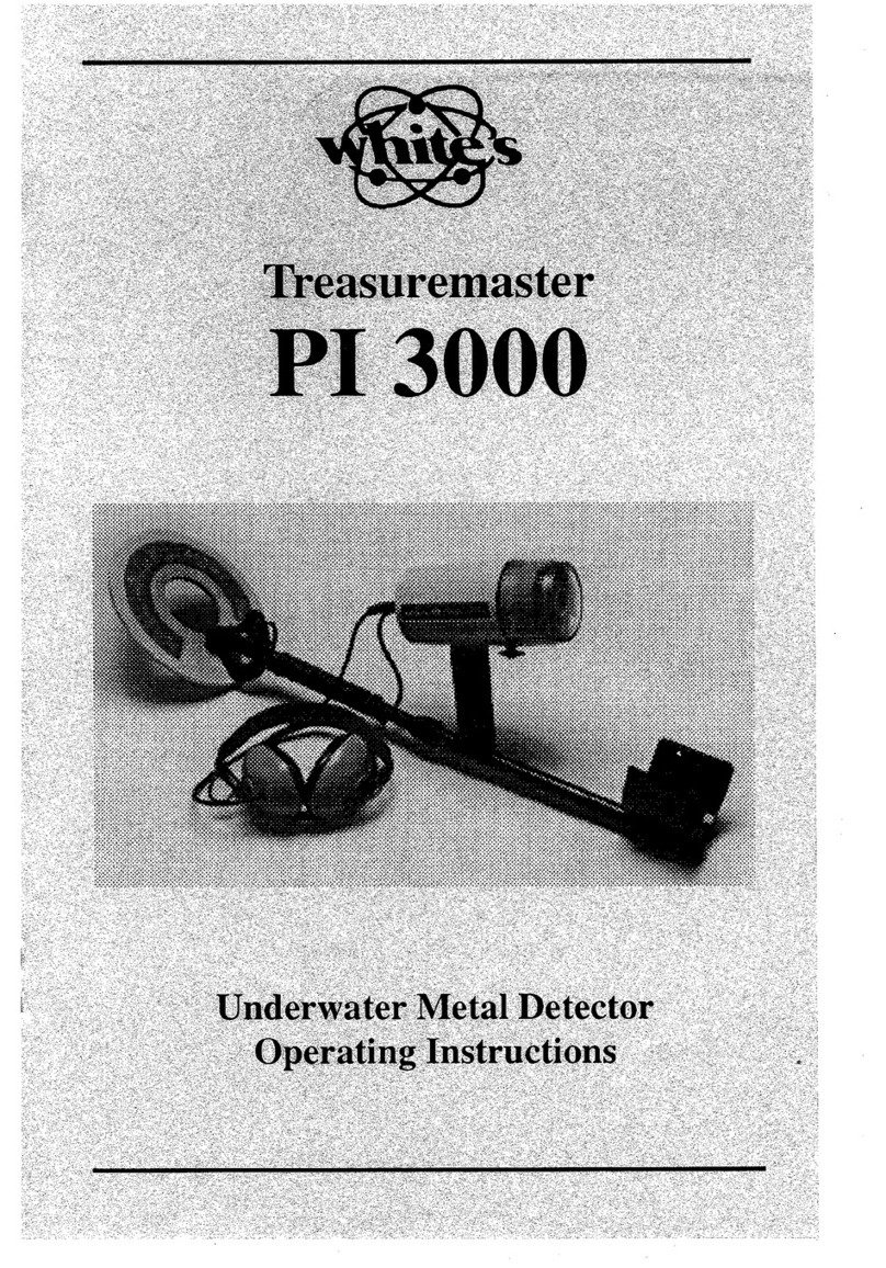 Whites Treasuremaster PI 3000 User manual