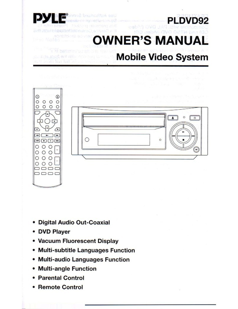 Pyle PLDVD92 User manual