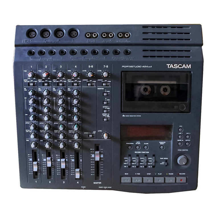 Tascam PortaStudio 424 MKII owner's manual