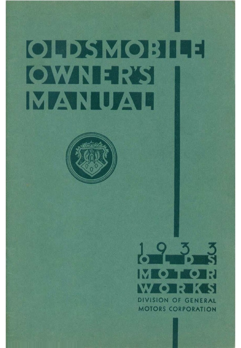 Oldsmobile 1933 User manual