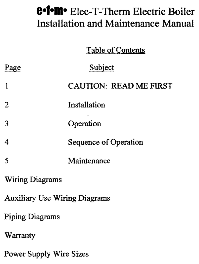 EFM Heating Elec-T-Therm EB4-15 Installation and maintenance manual EFM Heating Elec-T-Therm EB4-15 Installation and maintenance manual