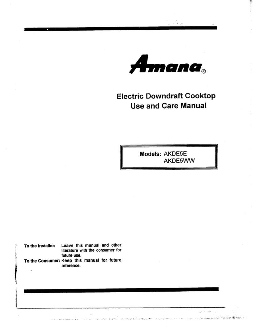 Amana AKDE5E use and care manual