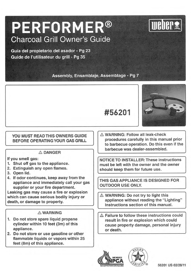 Weber Performer 56201 User manual