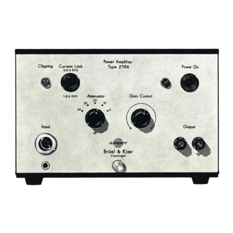 BRUEL & KJAER 2706 User guide