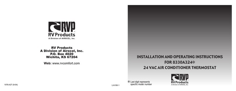 RVP 8330A324 Series Installation and operating instructions