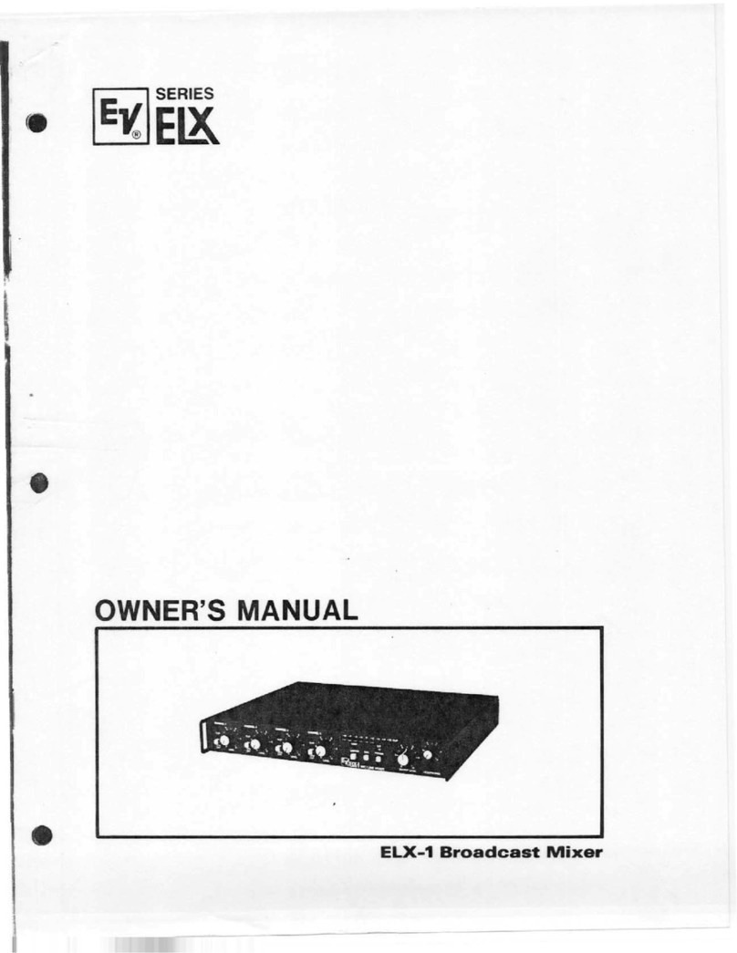 Electro-Voice ELX-1 owner's manual