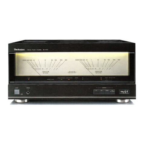 Technics SE-A100 User manual Technics SE-A100 User manual