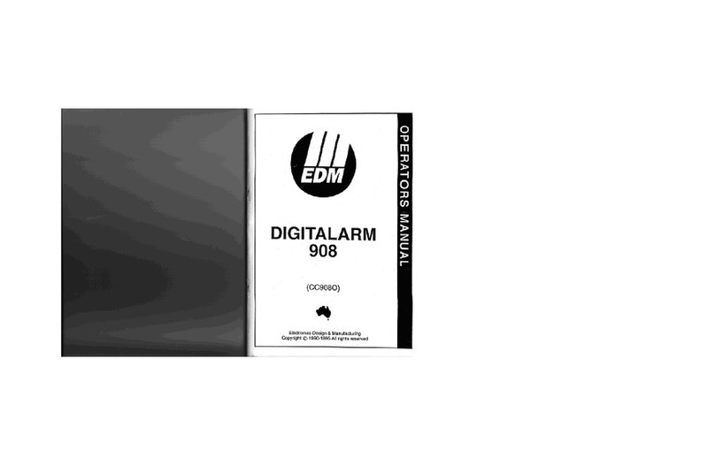 EDM Digitalarm 908 User manual