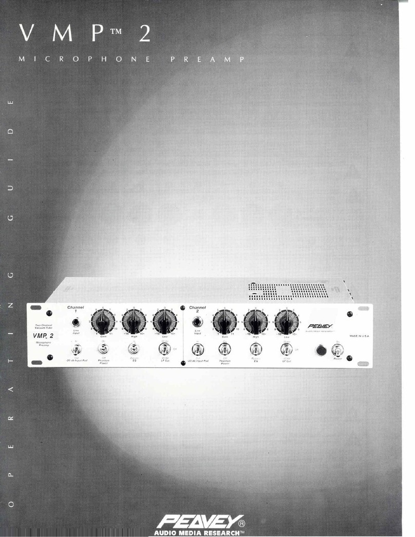 Peavey VMP 2 User manual Peavey VMP 2 User manual