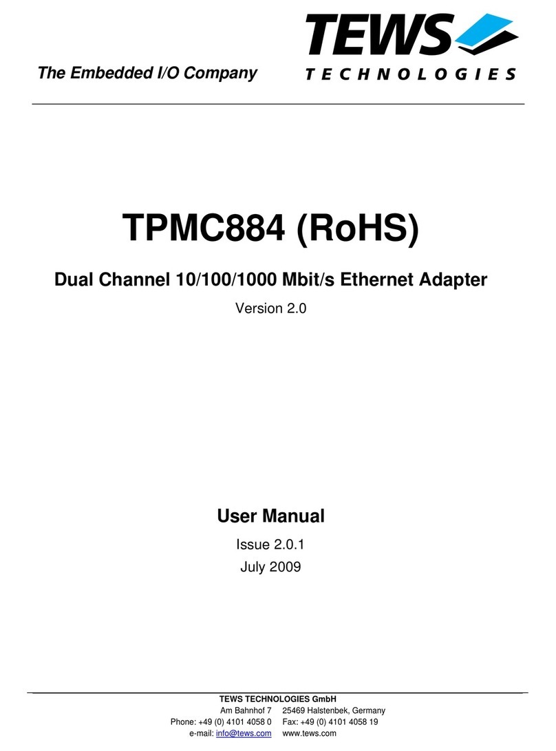 Tews Technologies TPMC884 User manual
