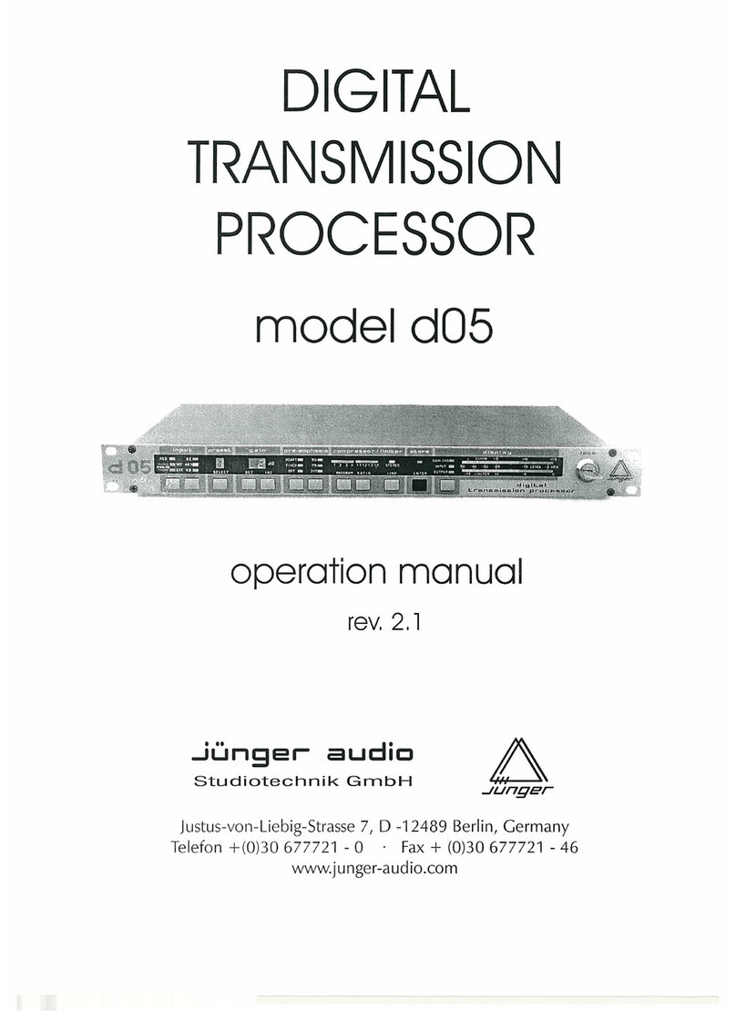 junger d05 User manual