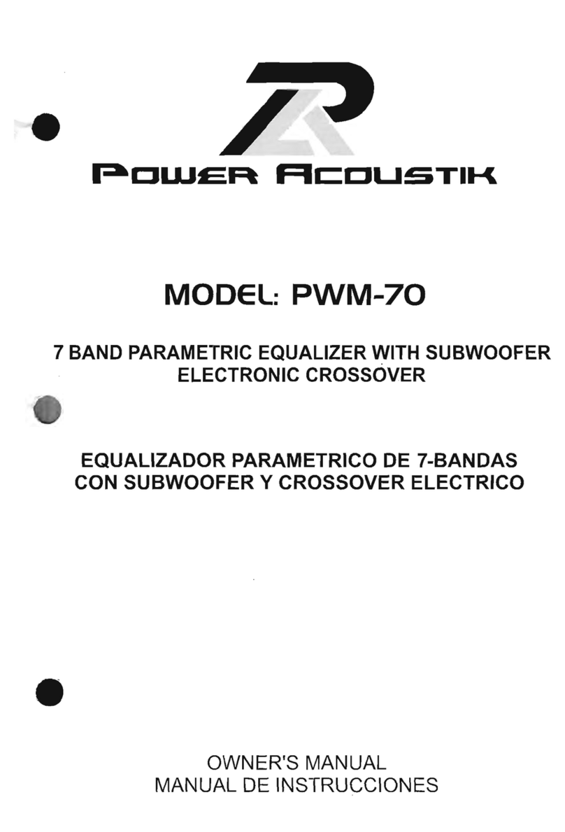 PowerAcoustik PWM-70 owner's manual