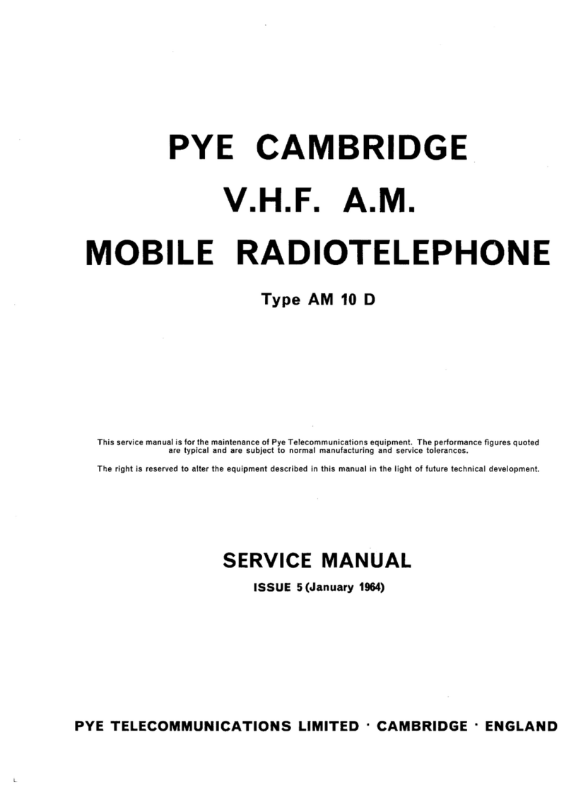PYE Cambridge AM 10 D Service manual