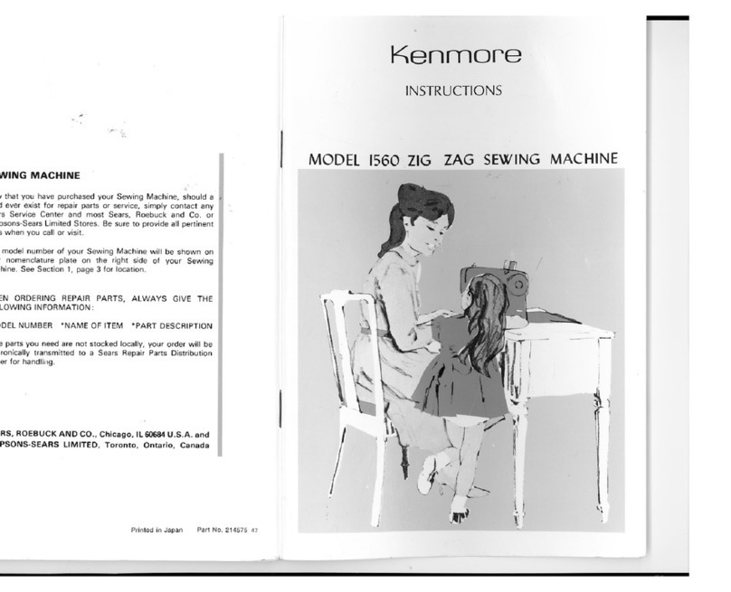 Kenmore 1560 User manual