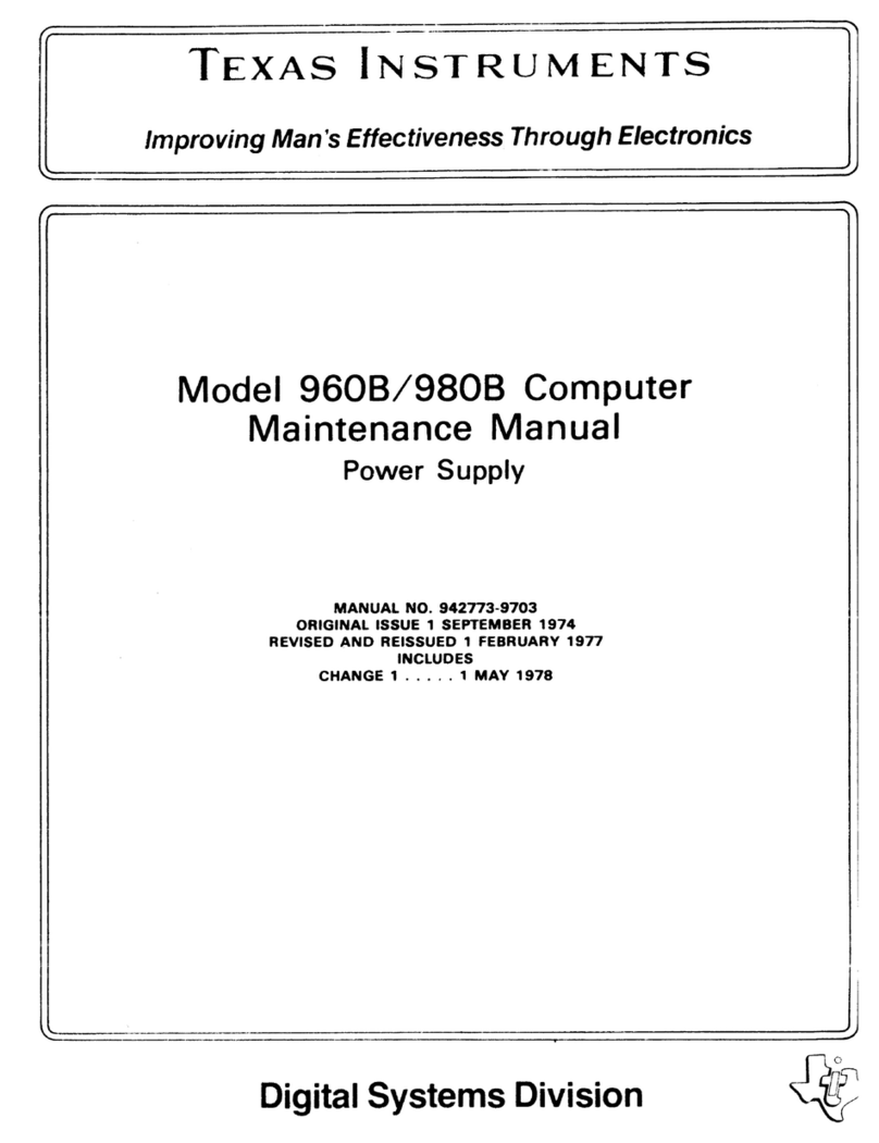 Texas Instruments 980B Maintenance manual
