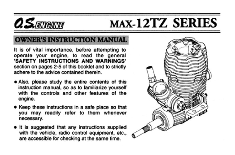 O.S. engine max-12TZ series Setup guide O.S. engine max-12TZ series Setup guide