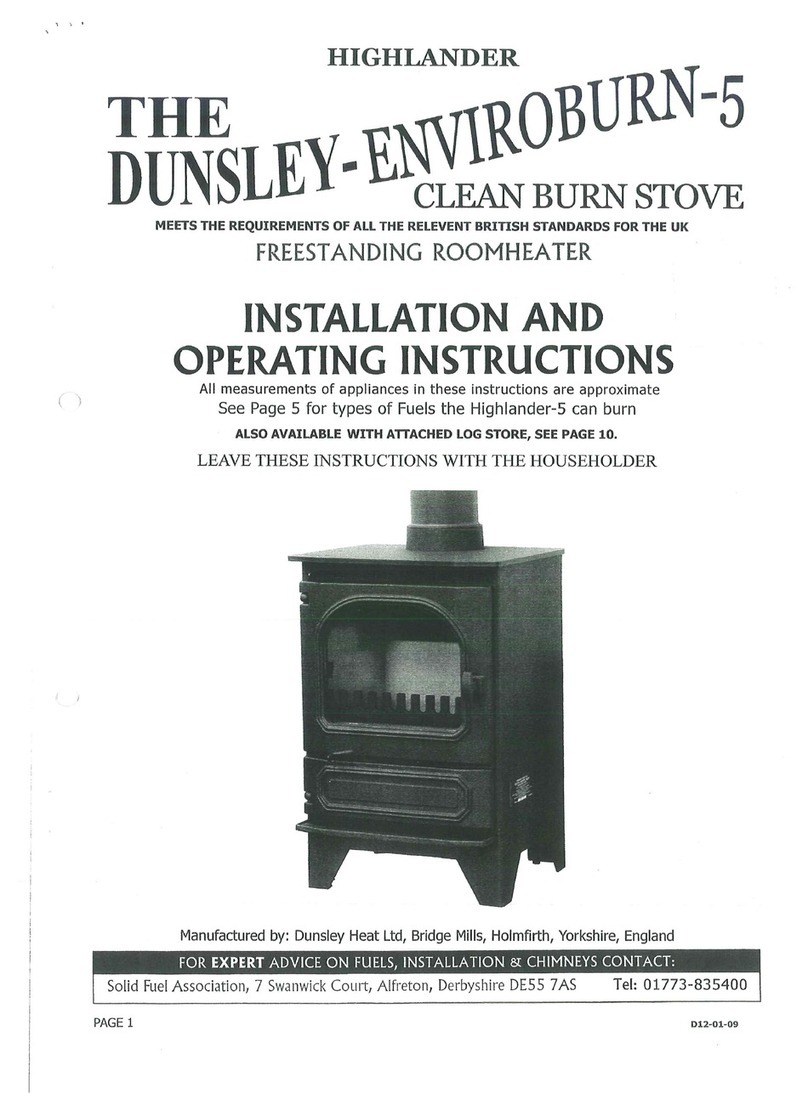 Highlander Enviroburn-5 Installation and operating instructions