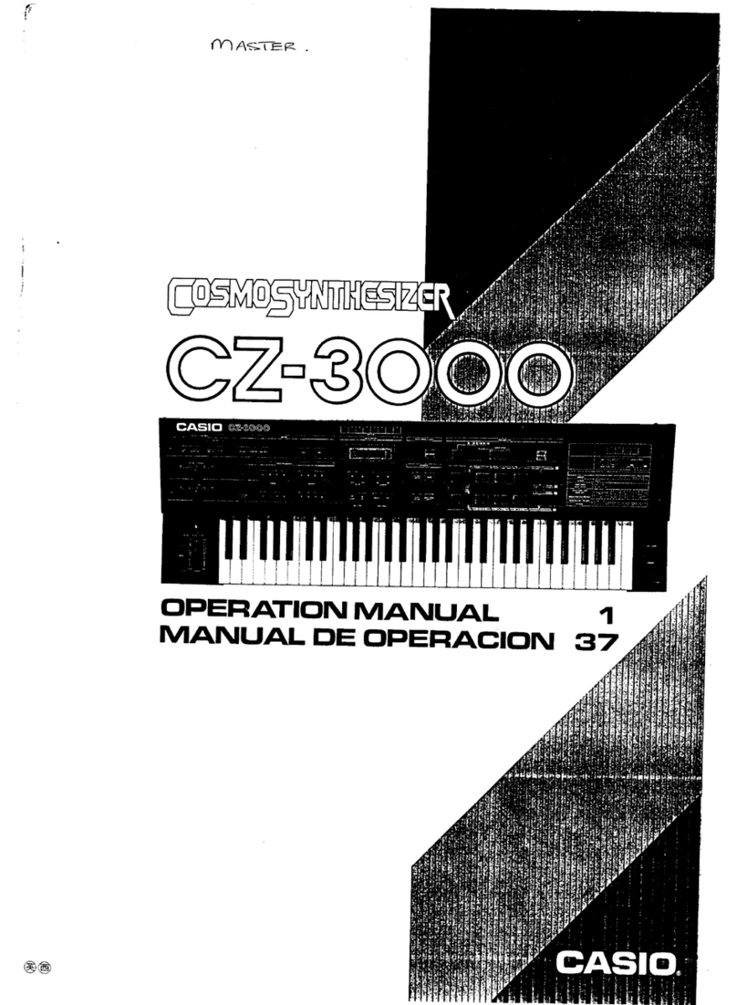 Casio Cosmosunthesizer CZ-3000 User manual Casio Cosmosunthesizer CZ-3000 User manual