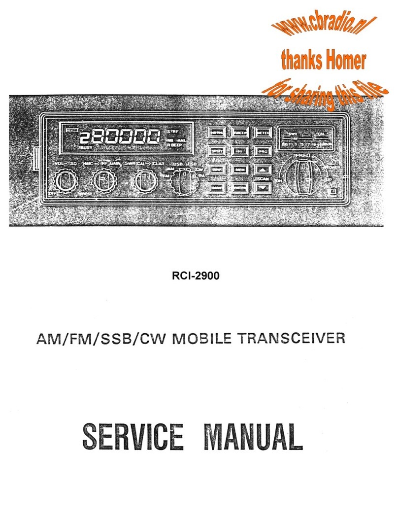 Ranger RCI-2900 Service manual
