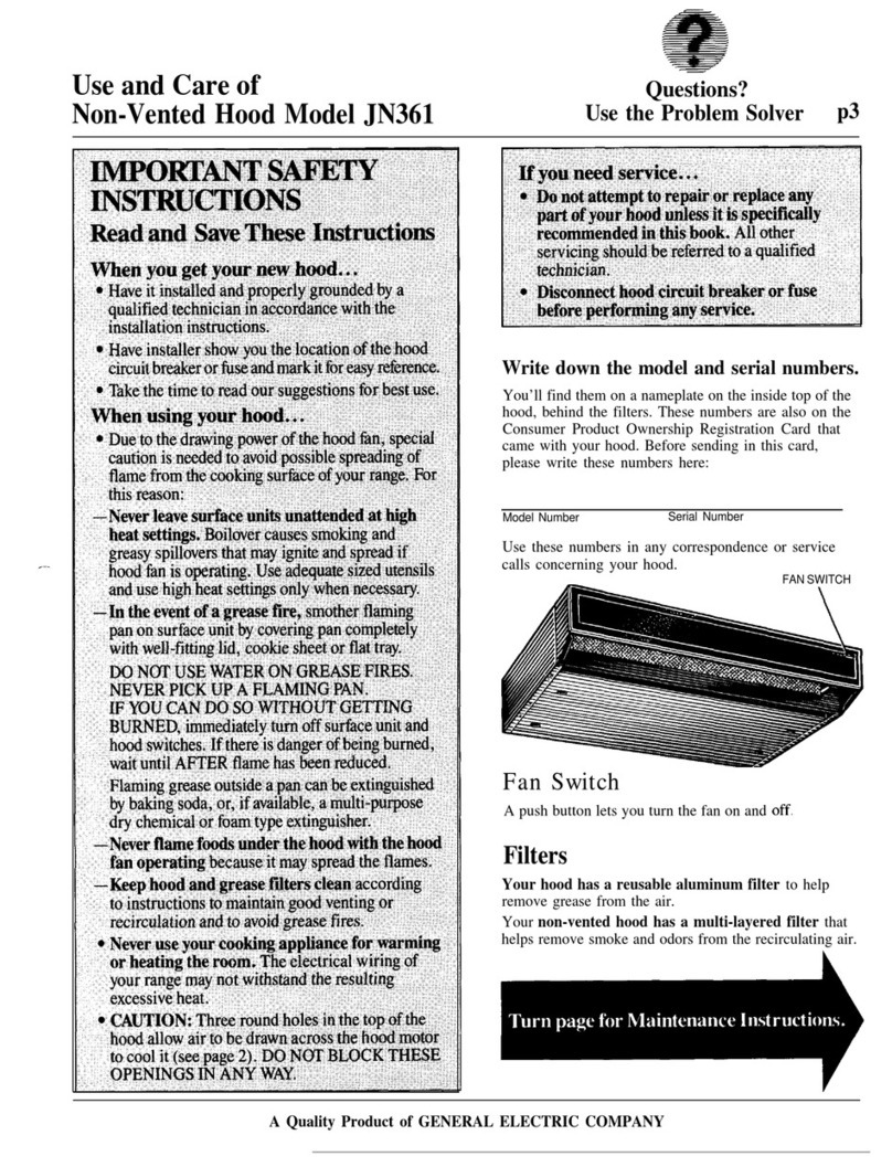 GE JN36 Installation instructions