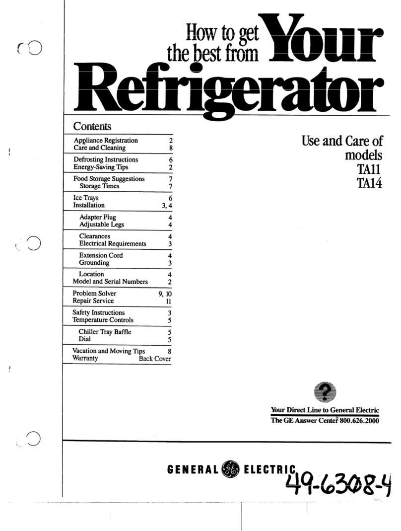 GE TA11 Installation instructions