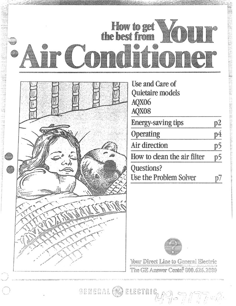 GE AQX06 Installation instructions